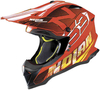 Nolan N53 Whoop Motorcross helm Rood Oranje S