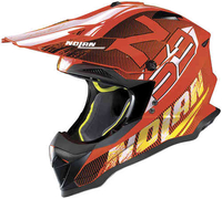 Nolan N53 Whoop Motorcross helm Rood Oranje S