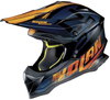 Nolan N53 Whoop Motorcross helm Zwart Oranje L