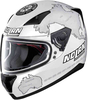 Nolan N60-5 C.Checa Replica Plat wit helm Wit XL