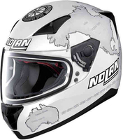 Nolan N60-5 C.Checa Replica Plat wit helm Wit XL