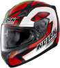 Nolan N60-5 Gemini Replica D.Petrucci Misano Helm,  zwart-wit-rood-groen,  afmeting L