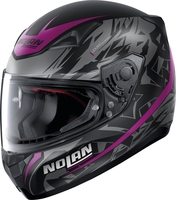 Nolan N60-5 Metropolis Helm,  zwart-donkerrood,  afmeting 2XS