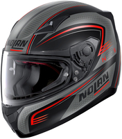 Nolan N60-5 Rapid Helm,  zwart-grijs-rood,  afmeting S