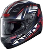 Nolan N60-5 Secutor Helm Zwart Rood Blauw 2XS