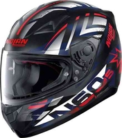 Nolan N60-5 Secutor Helm Zwart Rood Blauw 2XS