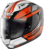 Nolan N60-6 Downshift Helm,  zwart-wit-oranje,  afmeting M