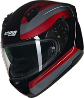 Nolan N60-6 Ermetico Helm,  zwart-grijs-rood,  afmeting M voor man