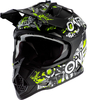Oneal 2Series Attack Jeugd motorcross helm,  zwart-geel,  afmeting M