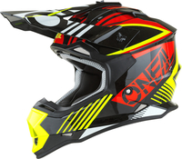 Oneal 2Series Rush V.22 Jeugd Motorcross Helm,  rood-geel,  afmeting S
