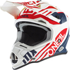 Oneal 2Series Spyde Motorcross helm,  wit-rood-blauw,  afmeting XS