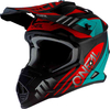 Oneal 2Series Spyde Motorcross helm Zwart Rood Groen 2XL