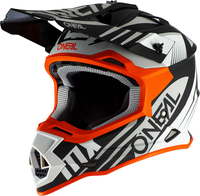 Oneal 2Series Spyde Motorcross helm,  zwart-wit-oranje,  afmeting M