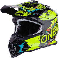 Oneal 2Series Villain Jeugd Motorcross Helm,  geel,  afmeting L