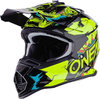 Oneal 2Series Villain Jeugd Motorcross Helm,  geel,  afmeting S