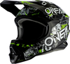 Oneal 3Series Attack 2.0 Motorcross helm,  zwart-geel,  afmeting S