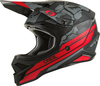 Oneal 3Series Camo V.22 Motorcross helm,  zwart-rood,  afmeting XS