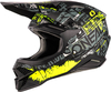 Oneal 3Series Ride Motorcross Helm,  zwart-geel,  afmeting M