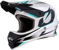Oneal 3Series Riff Motorcross helm Turquoise XL