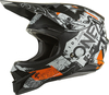 Oneal 3Series Scarz V.22 Motorcross helm,  grijs-oranje,  afmeting XS