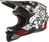 Oneal 3Series Scarz V.22 Motorcross helm,  zwart-wit-rood,  afmeting L