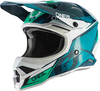 Oneal 3Series Stardust Motorcross helm Groen Blauw 2XL
