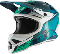 Oneal 3Series Stardust Motorcross helm Groen Blauw XL
