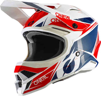 Oneal 3Series Stardust Motorcross helm Wit Rood Blauw 2XL