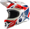 Oneal 3Series Stardust Motorcross helm Wit Rood Blauw L