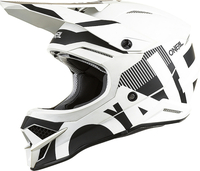 Oneal 3Series Vertical V.22 Motorcross helm,  zwart-wit,  afmeting 2XL