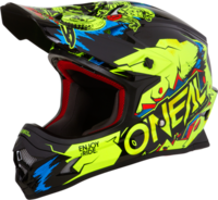 Oneal 3Series Villain Motorcross helm Geel XL
