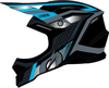 Oneal 3Series Vision Motorcross Helm Zwart Grijs Blauw M