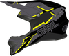 Oneal 3Series Voltage Motorcross helm,  zwart-geel,  afmeting L
