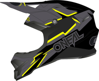 Oneal 3Series Voltage Motorcross helm,  zwart-geel,  afmeting L