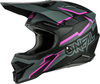 Oneal 3Series Voltage Motorcross helm,  zwart-pink,  afmeting XL