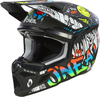 Oneal 3SRS Rancid veelkleurige Kids Motorcross helm,  zwart-veelkleurig,  afmeting M voor kinderen