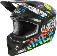 Oneal 3SRS Rancid veelkleurige Kids Motorcross helm,  zwart-veelkleurig,  afmeting M voor kinderen