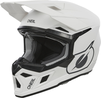Oneal 3SRS Solid Motorcross helm,  wit,  afmeting XL voor man