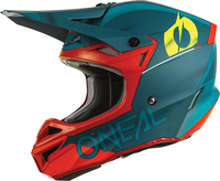 Oneal 5Series Haze V.22 Motorcross helm,  rood-blauw,  afmeting XL voor man