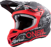 Oneal 5Series Polyacrylite HR Motorcross helm,  zwart-rood,  afmeting XL