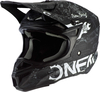 Oneal 5Series Polyacrylite HR Motorcross helm,  zwart-wit,  afmeting 2XL