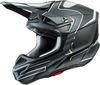 Oneal 5Series Polyacrylite Sleek Motorcross helm,  zwart-grijs,  afmeting 2XL