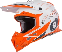 Oneal 5Series Trace Motorcross helm,  wit-oranje,  afmeting S