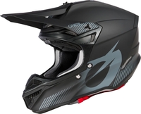 Oneal 5SRS Polyacrylite Solid V.25 Motorcross Helm,  zwart-grijs,  afmeting XS voor man