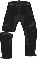 Oneal Apocalypse Motorcross Broek,  zwart,  afmeting 36