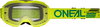 Oneal B-10 Solid Clear Motorcross bril,  geel voor man