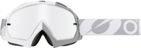Oneal B-10 Twoface Silver Mirror Motorcross Bril,  grijs-wit