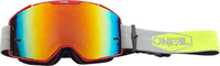Oneal B-20 Plain Motocross bril,  grijs-geel