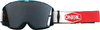 Oneal B-20 Plain Motocross bril,  wit-rood