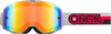 Oneal B-20 Proxy Motocross Goggles - Gespiegeld,  grijs-rood